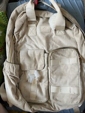 MATEIN Cream Corduroy Backpack - Women’s Everyday Backpack